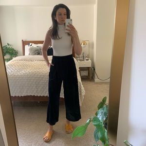 Uniqlo Wide Leg Velour Pants